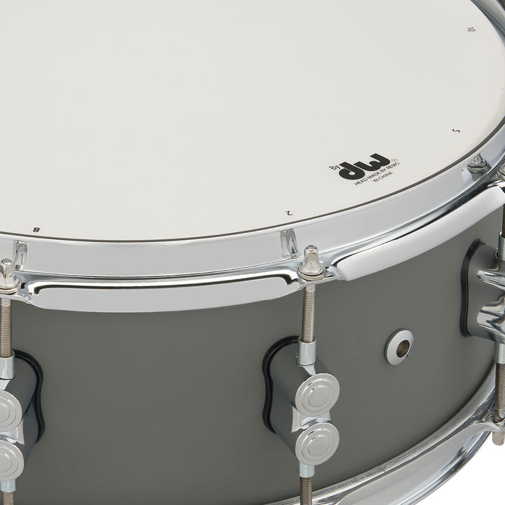 PDP Concept Maple Finish Ply 5.5x14 Snare Drum w/ Chrome Hardware - Satin Pewter