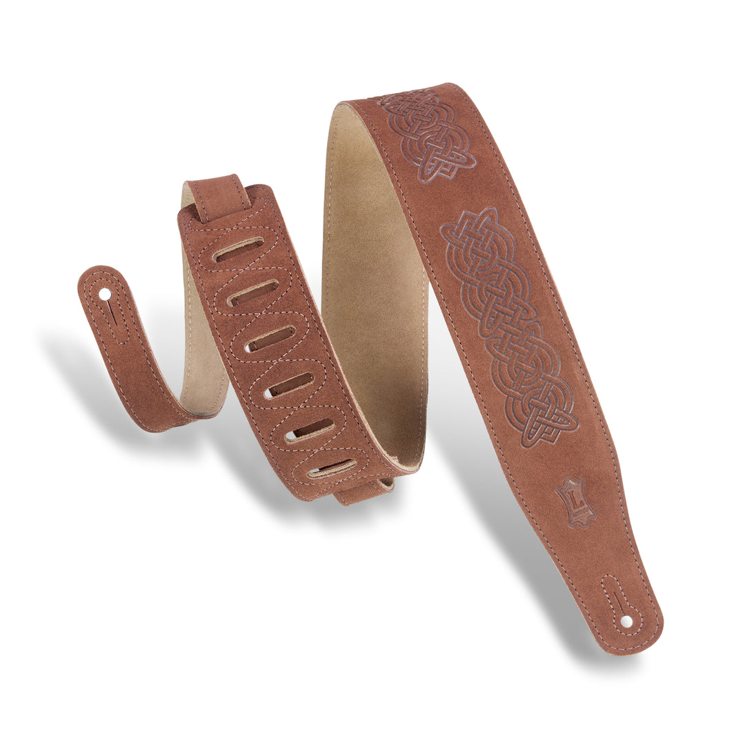 Levy's MS26CK-BRN Suede Leather Guitar Straps