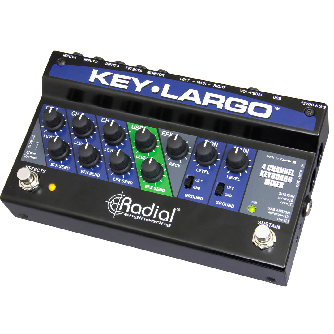 Radial Key-Largo Keyboard Mixer and Performance Pedal