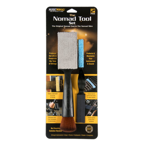 MusicNomad MN204 All-in-One Cleaning Tools -2pc Set - Original & Slim