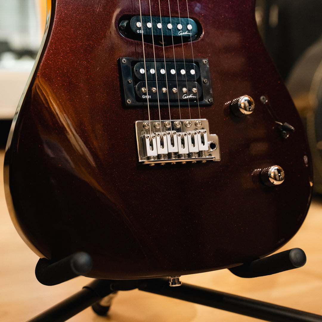 Godin - Freeway Classic HSH Burgundy Metallic w/ Godin Gig Bag (2004) - USED