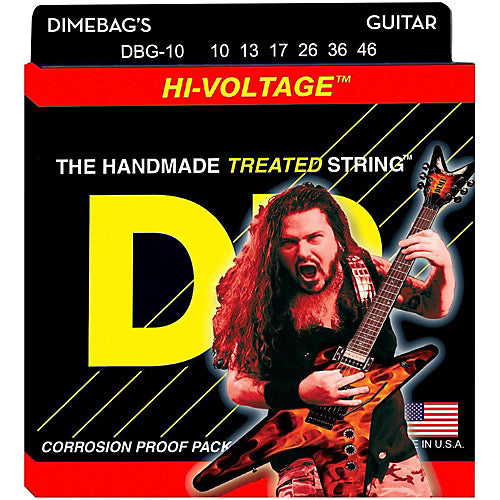 DR Strings DBG-10 (Medium) - Dimebag Darrell Nickel Plated Electric: 10, 13, 17, 26, 36, 46