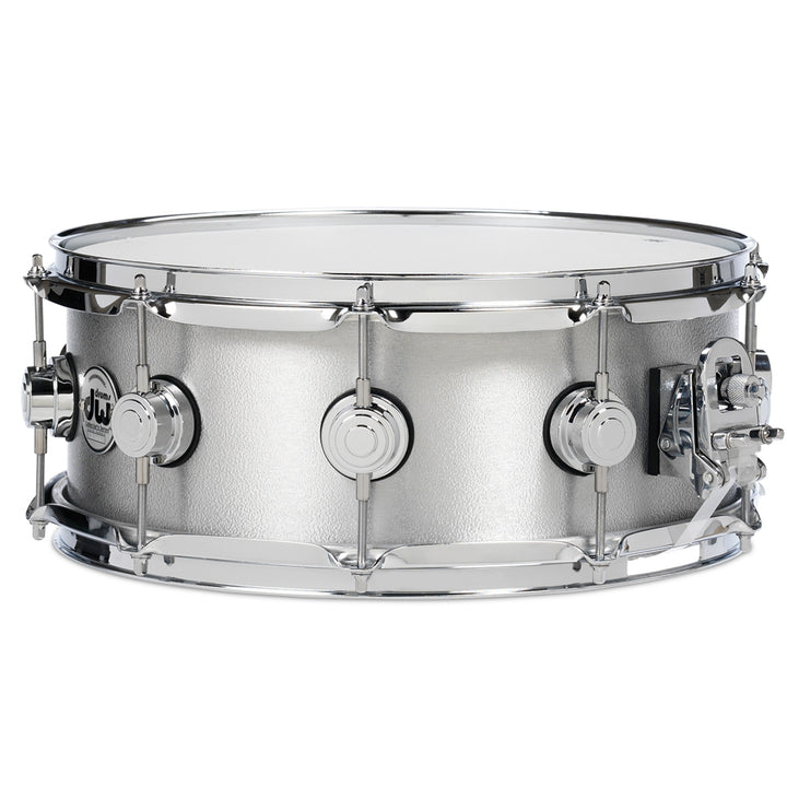 DW Collector’s Series Metal Snare Drum Solid 3mm Aluminum Wrinkle Coat Finish - 5.5x14