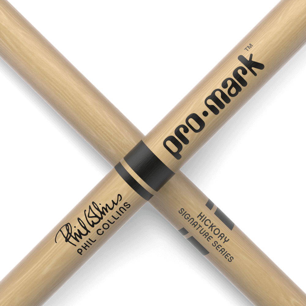Promark TXPCW-Promark Signature Series Phil Collins Wood Tip Hickory Drumsticks