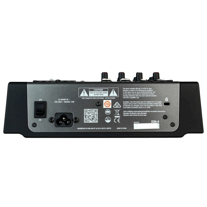 Allen & Heath ZEDi-8 Compact 8-Input Mixer w/USB