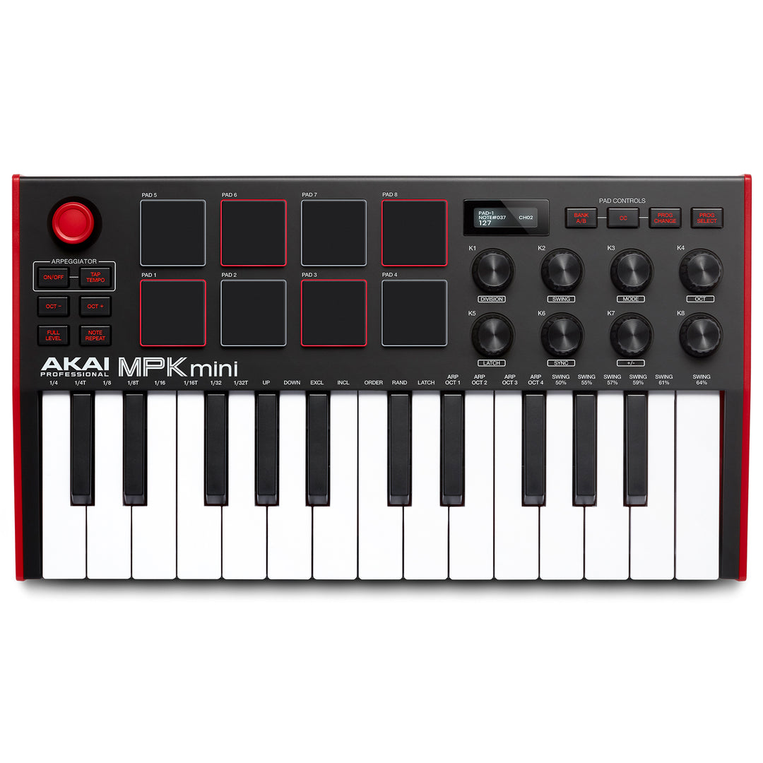 Akai MPK Mini Mk3 Portable USB MIDI Keyboard Controller - Classic