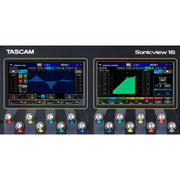 TASCAM VIEW (Visual Interactive Ergonomic Workflow) 16 Input Digital Mixing System