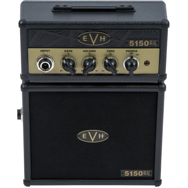 EVH 5150III EL34 Micro Stack Portable Guitar Practice Amplifier - Black / Gold