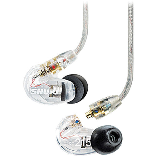 Shure SE215 Sound-Isolating In-Ear Stereo Earphones Clear Set