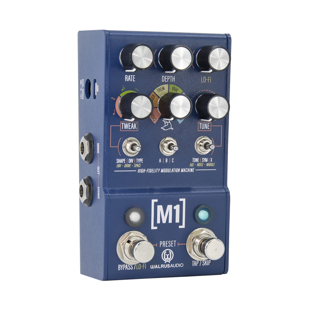 Walrus Audio Mako Series M1 High-Fidelity Modulation Machine Guitar Effect Pedal