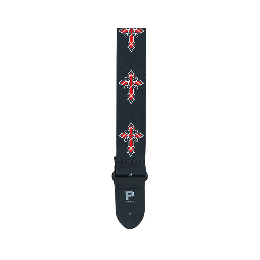 Profile PGS400-TCR - 2'' Tribal Cross Polyester Guit Made in Canada