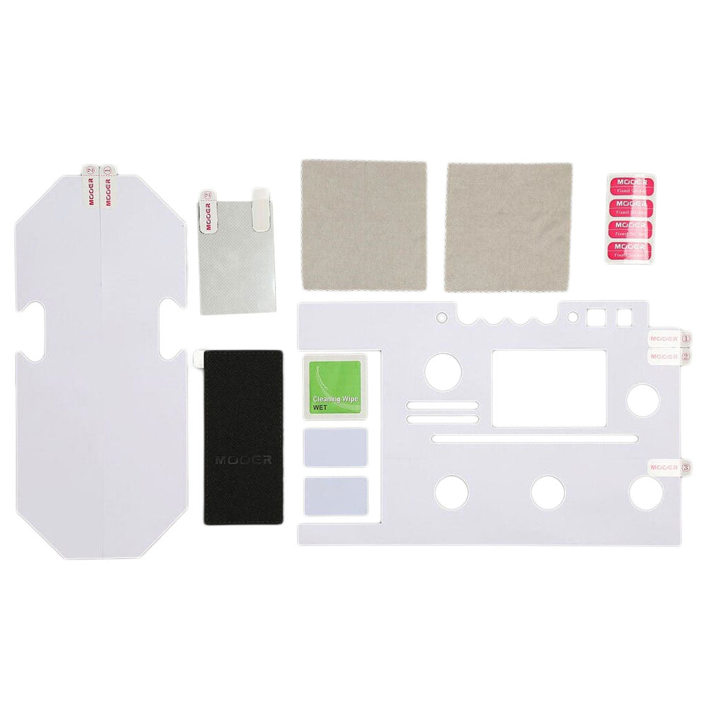 Mooer AK-200 Accessory Kit for GE200. Includes 1 x Screen protector, 1 x EXP pedal grip, 1 x protection film set.