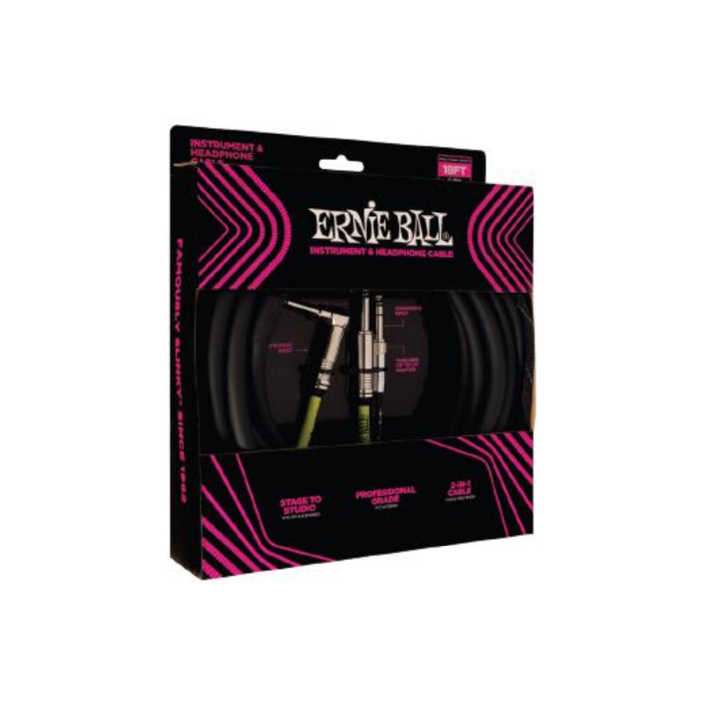 Ernie Ball Instrument and Headphone Cable