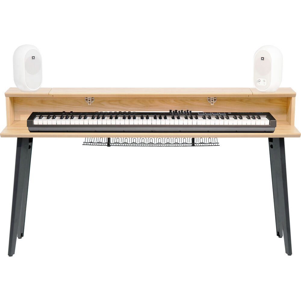 Gator Elite Furniture Series 88-Note Keyboard Table - Natural Maple Matte