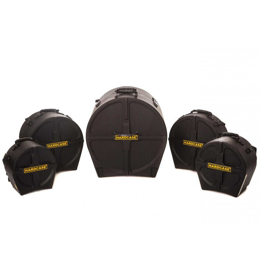 HARDCASE HFUSION - Drum Kit Cases for Fusion Set 1 - Includes HN14S, 10T, 12T, 14T, 20B