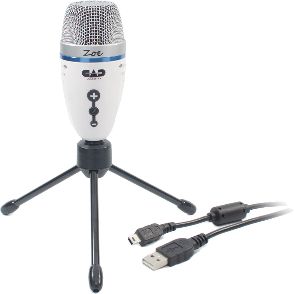 CAD ZOE - USB Cond Record Mic w/TrakMix Headphone Output
