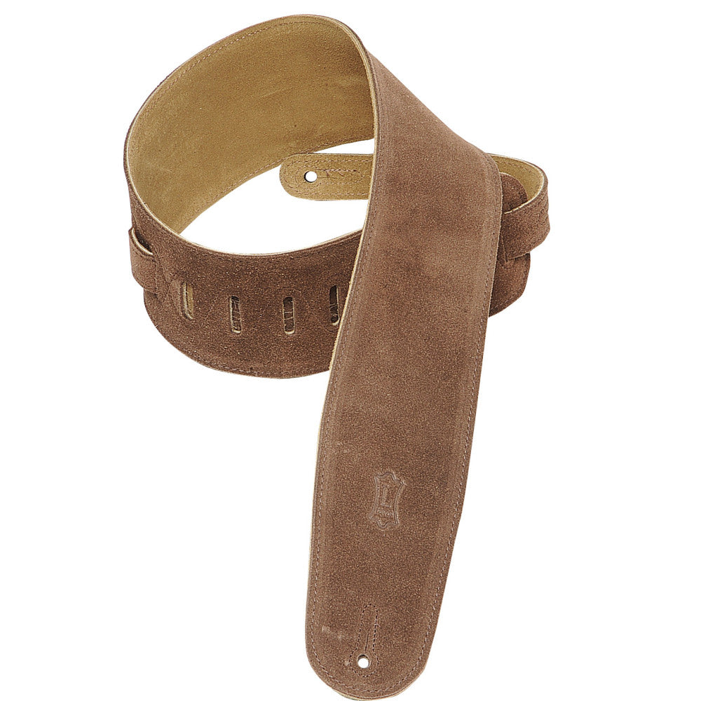 Levy's MS4-BRN Suede Leather Bass Guitar Straps