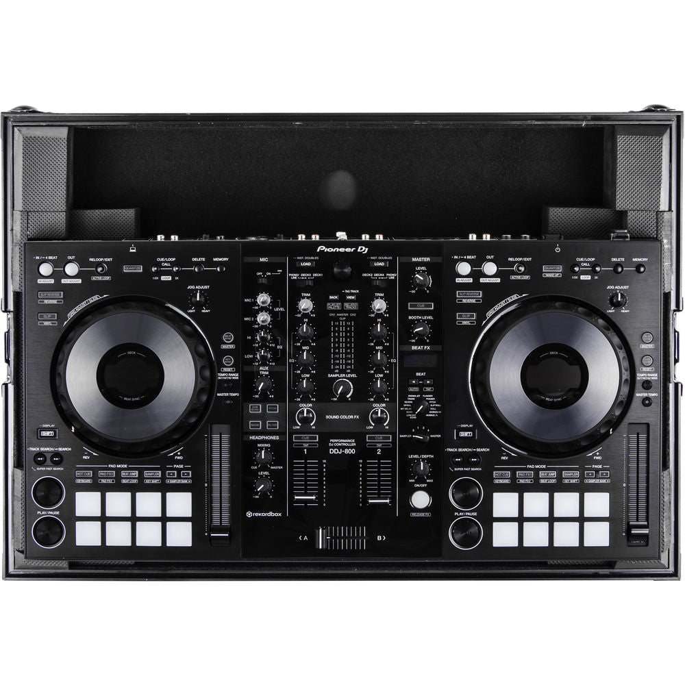 Odyssey FZPIDDJ800 Low-Profile Flight Case for Pioneer DDJ-800 DJ Controller - Black Label