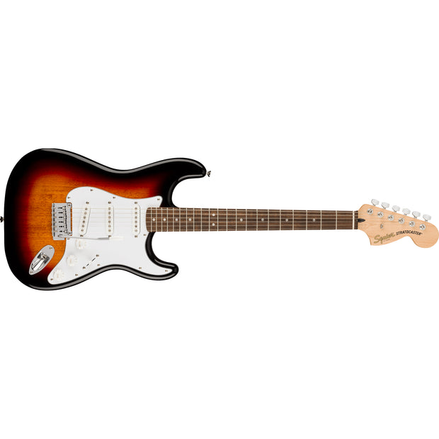 Squier Affinity Series Stratocaster Laurel Fingerboard Electric Guitar w/ White Pickguard - 3-Color Sunburst