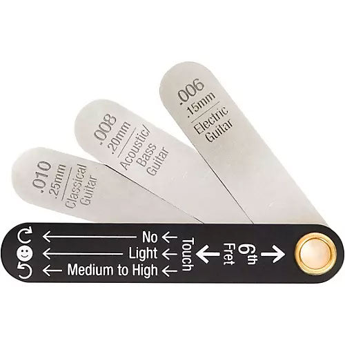 MusicNomad MN600 Precision Truss Rod Gauge .006/008/010 in. w/ Pick Capo