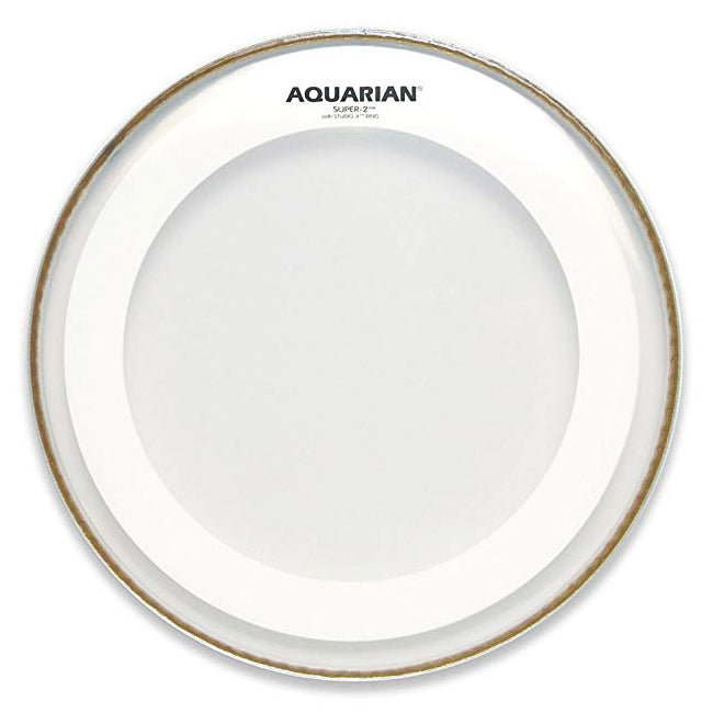 Aquarian MRS2-12 - 12'' SUPER-2 W/STUDIO-X RING   12''DRUMHEAD