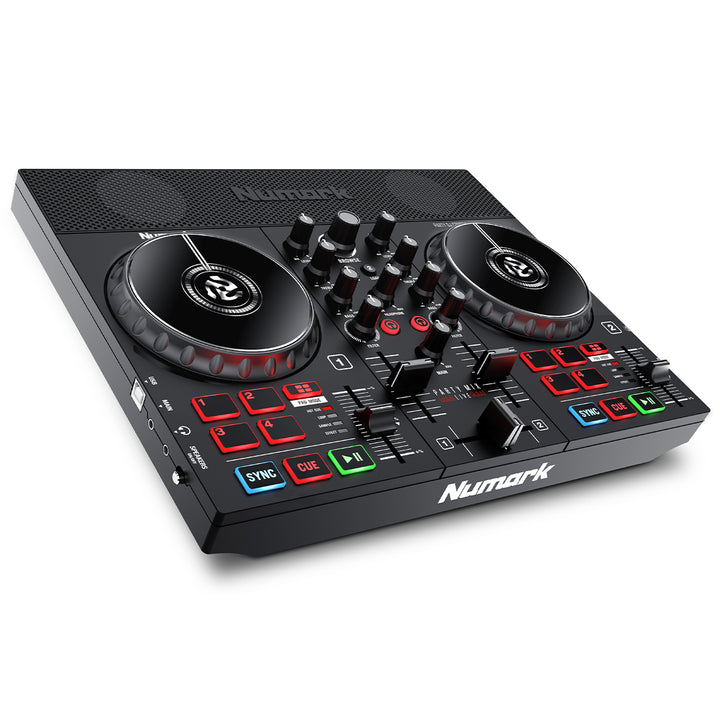 Numark Party Mix Live DJ Controller with Built-In Light Show and Speakers