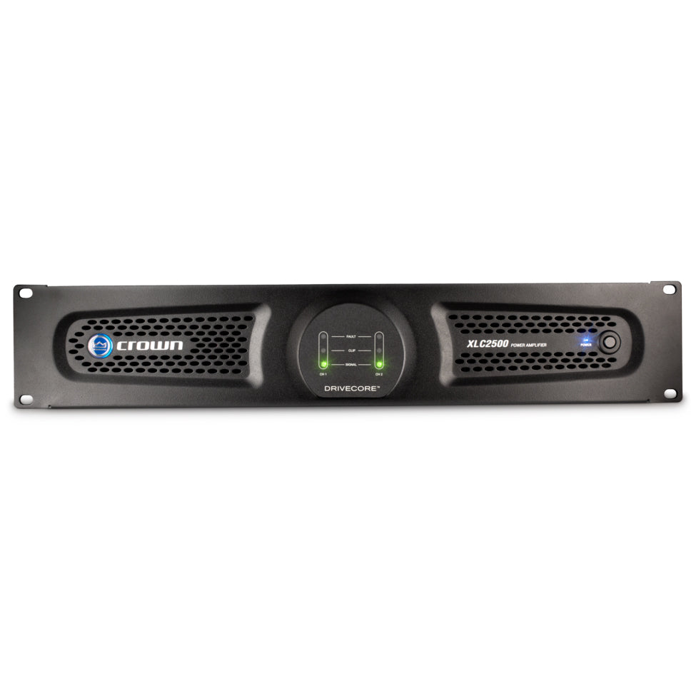 Crown XLC 2500 Two-channel, 775W @ 2 ohms, 500W@ 4 ohms, 300W @ 8ohms, Cinema Power Amplifier