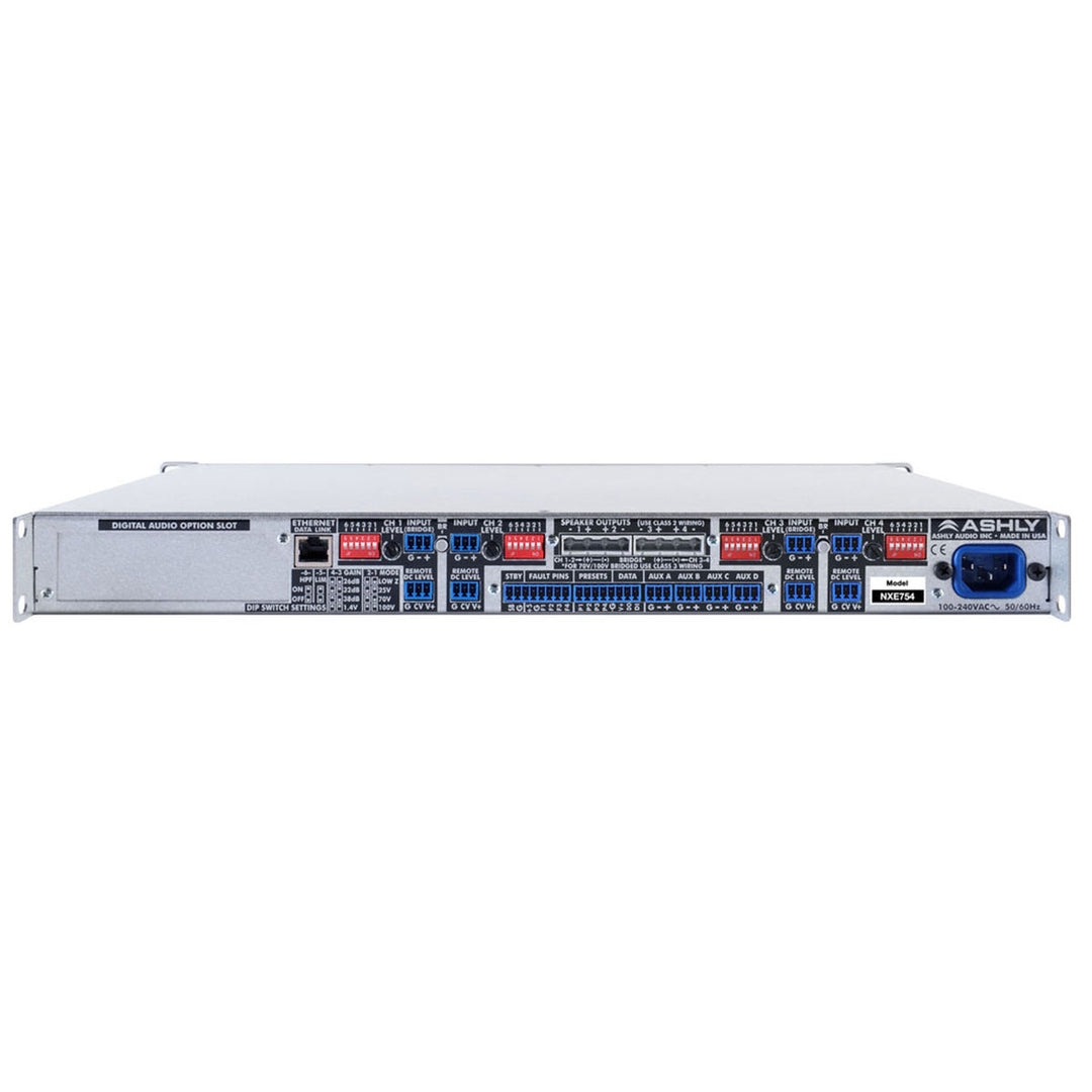 Ashly NXE Series 4-Channel Networkable Multi-Mode Power Amplifier (4 x 75W)
