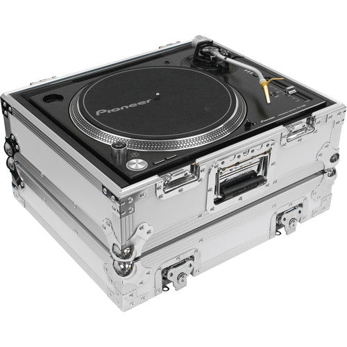 Odyssey Flight Zone Universal Turntable Case for Technics-Style DJ Turntable (White)