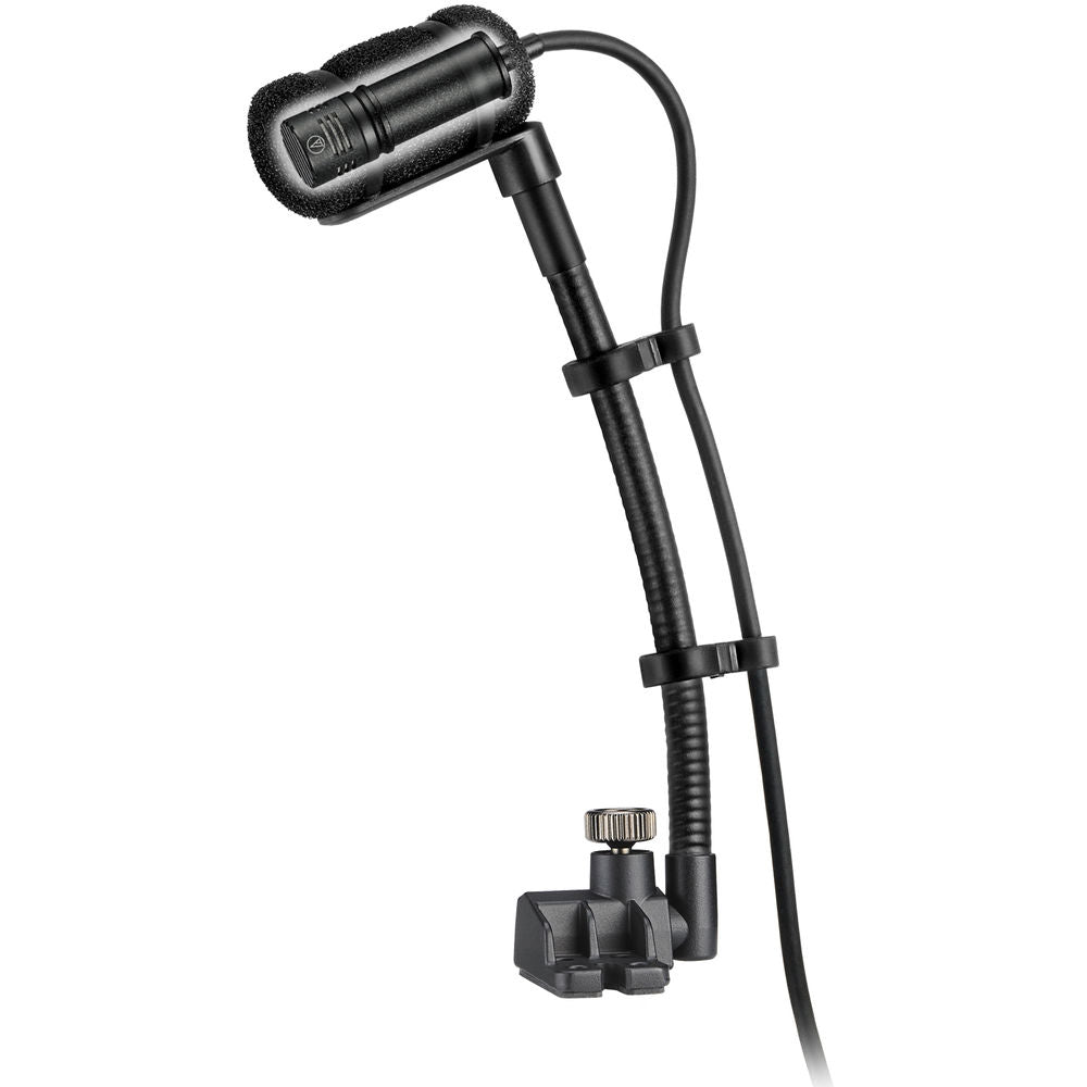 Audio-Technica ATM350 Cardioid Condenser Instrument Microphone 5” Gooseneck w/ Surface Mount