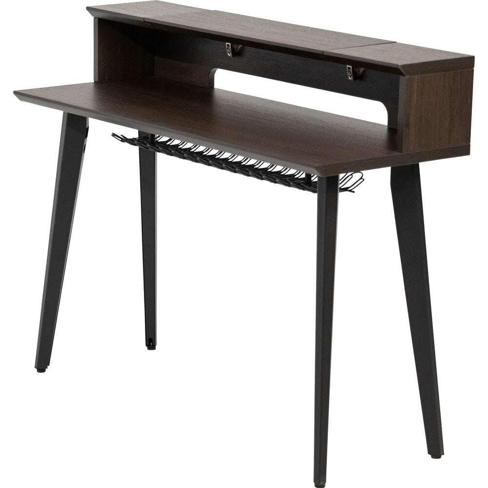 Gator Elite Furniture Series 61-Note Keyboard Table - Dark Walnut