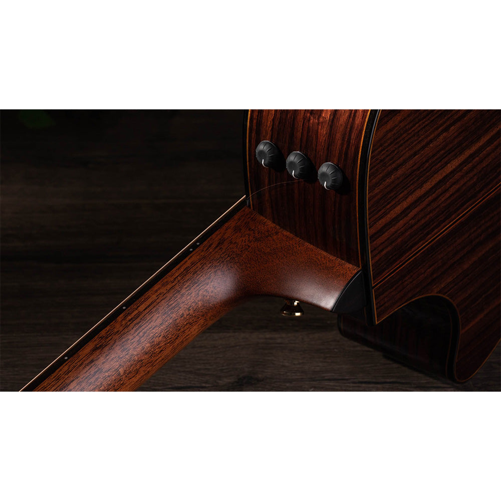 Taylor Guitars 912ce, Indian Rosewood Back and Sides, West African Crelicam Ebony Fretboard, Expression System ® 2 Electronics, Venetian Cutaway with Taylor Deluxe Hardshell Brown Case