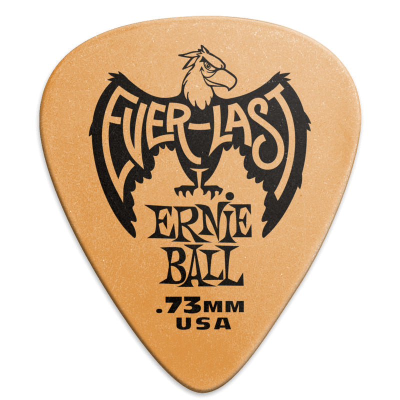 Ernie Ball Guitar Picks Everlast (Bag of 12) - 0.73mm Orange