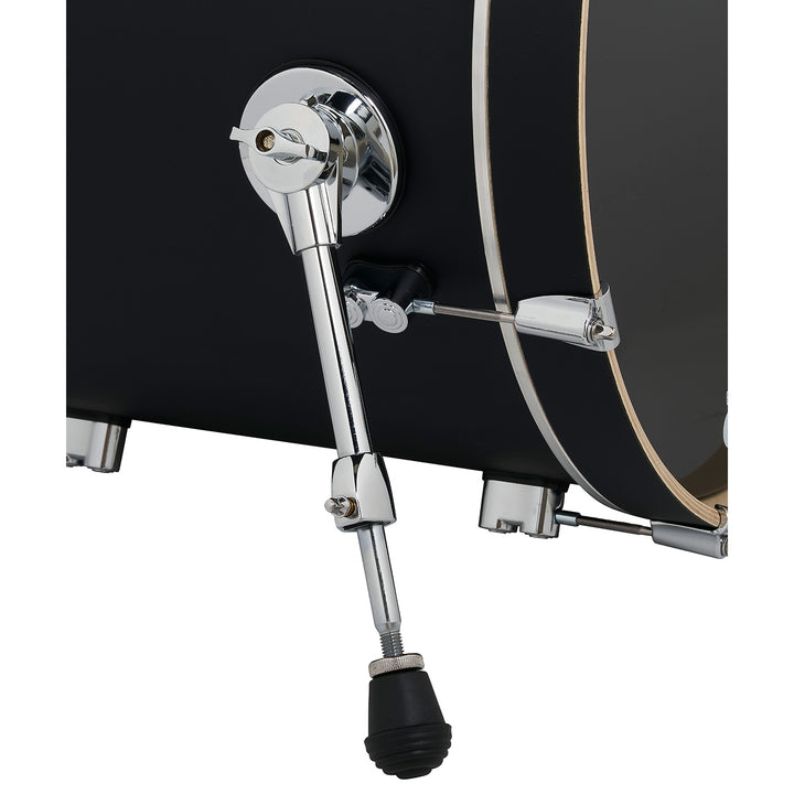 PDP Concept Maple Finish Ply CM Bop Kit Shell Pack w/ Chrome Hardware (14x18 w/ BDM, 8x12, 14x14FT) - Satin Black
