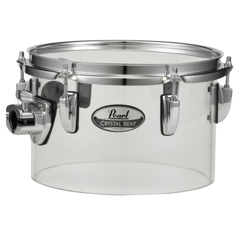 Pearl CRB1065STC730 10x6.5" Crystal Beat Single Head Tom w/ BT3 - Ultra Clear
