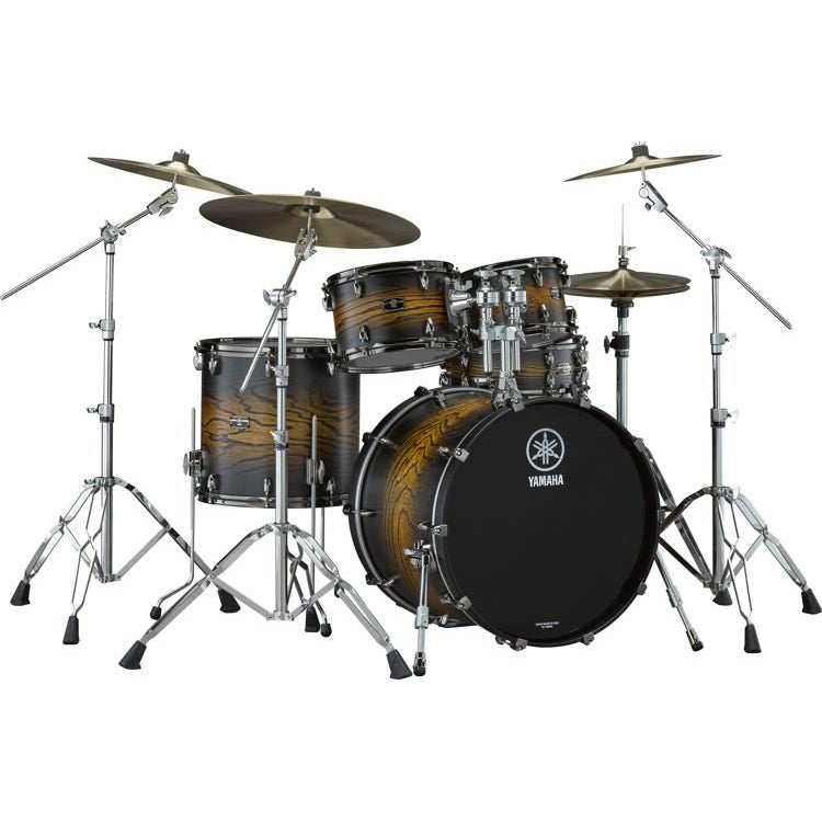 Yamaha Live Custom Hybrid Oak 5-Piece Shell Pack 22” Bass w/ Snare - Uzu Earth Sunburst