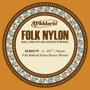 D'Addario BEB037W - SINGLE FOLK 80/20 037 BALL