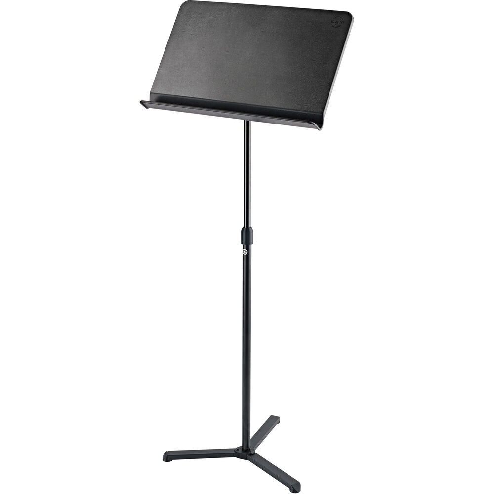 K&M 11915 Stylish / Adjustable Non-Slip Orchestra Music Stand - Black