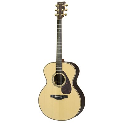 Yamaha LJ56AREII 6-String RH Medium Jumbo LJ56 Acoustic Guitar– Natural w/ Hardshell Case