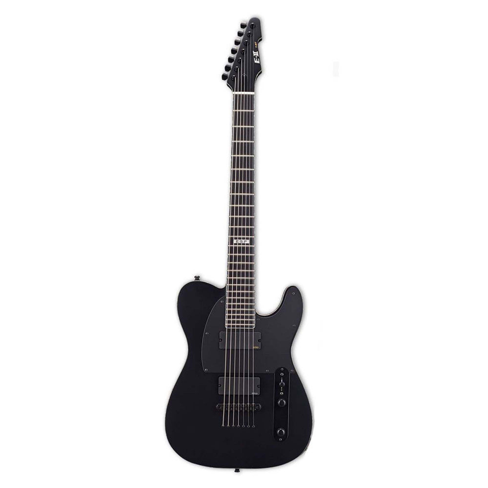 ESP E-II T-B7 7-String Electric Guitar (Black Satin)