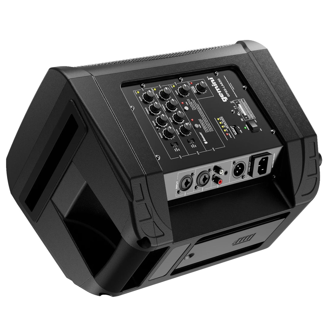 Gemini GPSS-650 Bluetooth Professional PA Speaker w/ 3-Channel Mixer - 6.5”