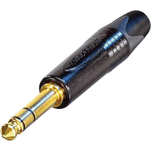 Neutrik NP3X-B - Black Stereo Phone Plug with Gold Contacts