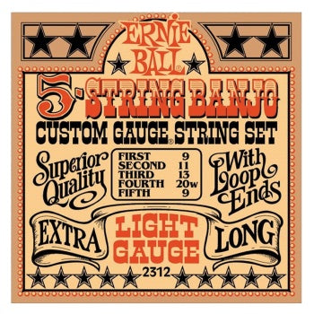 Ernie Ball 2312EB 5-STRING BANJO LOOP LIGHT 9-9