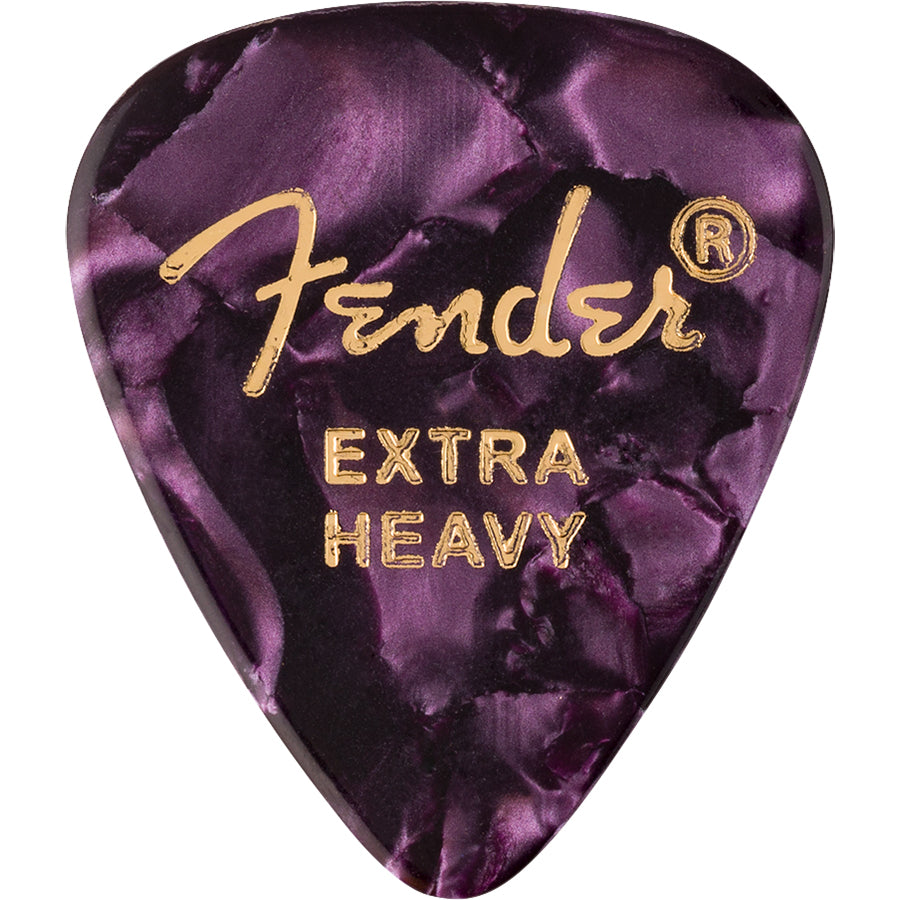 Fender Guitar Picks 351 Shape Premium Picks (12-Pack) Extra Heavy - Purple Moto