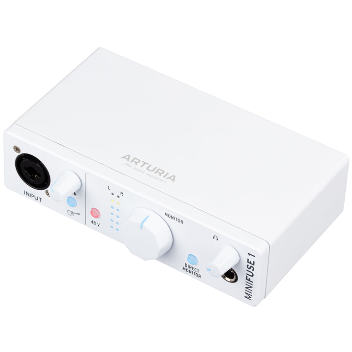 Arturia MiniFuse 1 Portable 1-Channel USB Audio Interface - White