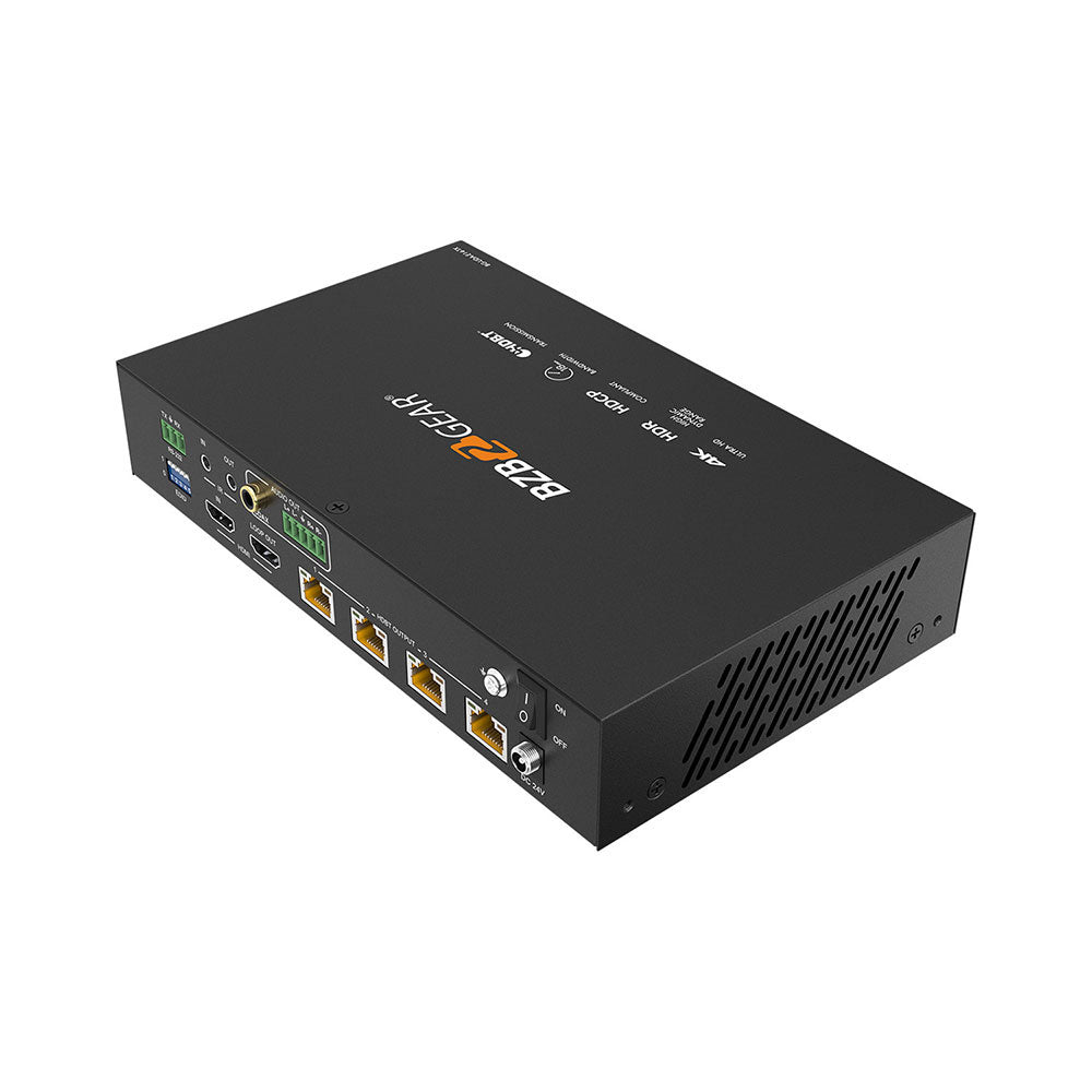 BZBGEAR - 1x8 4K UHD 18Gbps HDMI HDBaset Splitter/Distribution Amplifier over Category Cable (Kit, Includes 8x RX)
