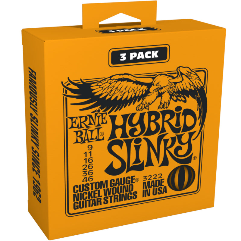 Ernie Ball 3222EB Hybrid Slinky (3 Pack)