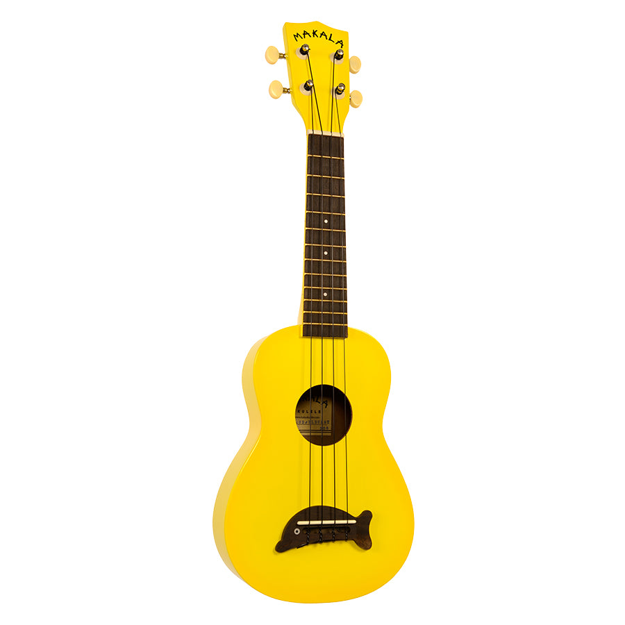 Kala Makala Soprano Dolphin Ukulele - Yellow Burst