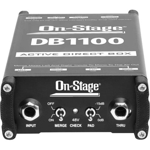 On-Stage DB1100 - Active DI Box with Stereo-to-Mono Summing
