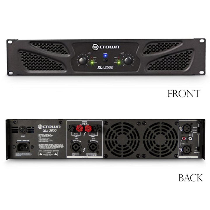 Crown XLi2500 Power Amplifier 2-Channel 1600-Watt